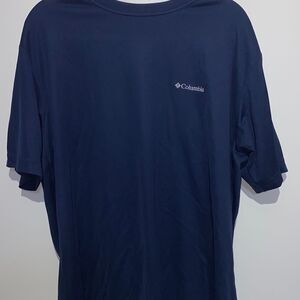 Columbia Mens Omni-Wick Short Sleeve Crew Neck T-Shirt Athletic Navy Size XL
